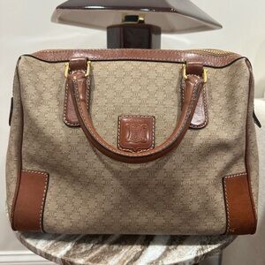 Vintage Celine Macadam Boston Bag